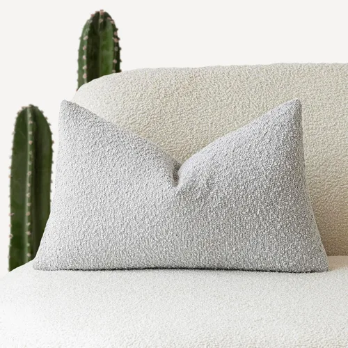 Miniatura 73 de Foindtower Fundas de almohada decorativas con textura de boucle, fundas de almohada sólidas, neutrales, suaves y acogedoras para silla, sofá