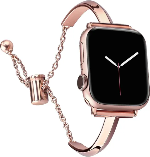 Miniatura 10 de PlusRoc Correa de acero inoxidable compatible con Apple Watch de 1.5, 1.58, 1.61, 1.65, 1.73, 1.77, 1.85, 1.93 pulgadas, iWatch SE Series 11, 10, 9
