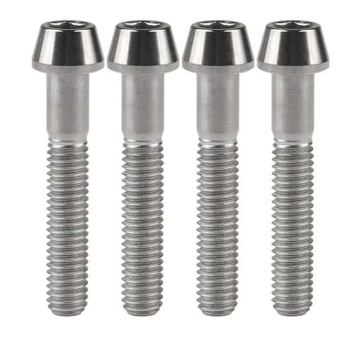 Miniatura 24 de Titanio Ti M6 x 10 16 18 20 25 30 35 40 45 50 55 60 2.559 in Allen - Tornillos hexagonales de 2.559 in, tornillos cónicos, paquete de 4