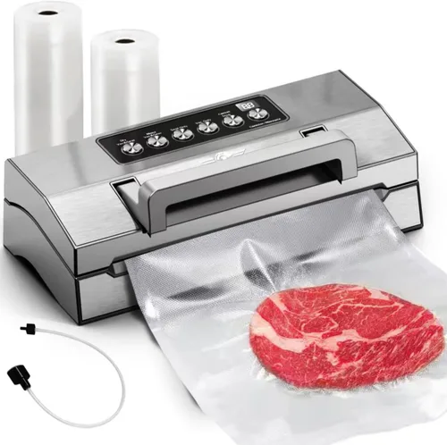 Máquina Selladora al Vacío de Alimentos de Precisión, Sistema de Sellado al Vacío Completamente Automático POWOT, Saver de Alimentos al Vacío Pro