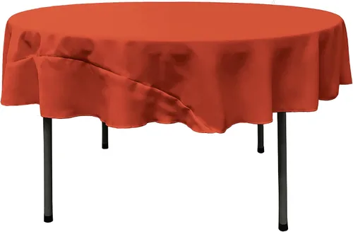 Miniatura 202 de LA Linen - Mantel redondo lavable de popelina de poliéster, resistente a manchas y arrugas, 51", mantel de tela para comedor, cocina, fiesta, Negro