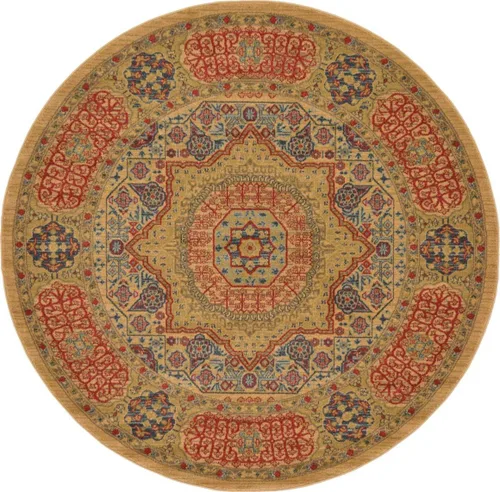 Miniatura 21 de Unique Loom Palace Collection - Alfombra bohemia tradicional, medallón, vintage (2 pies x 3 pies, rectangular, azul claro/bronceado)
