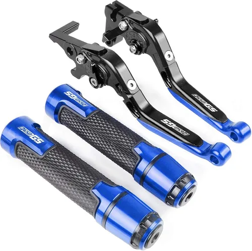Miniatura 21 de Para BMW F650GS F 650GS 2000 2001 2002 2003 2004 2005 F 650 GS motocicleta CNC palanca de embrague de freno + manillar de 0.866 in (color : 10)
