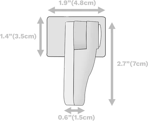 Miniatura 5 de Inaya Cerradura de palanca de puerta a prueba de niños, cerradura de manija de puerta a prueba de bebés, diseño minimalista, adhesivo 3M y sin