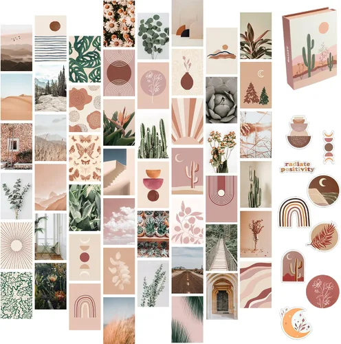 Miniatura 9 de Artivo Kit de collage de pared bohemio para niñas adolescentes, bonita decoración de habitación, imágenes estéticas de decoración de pared
