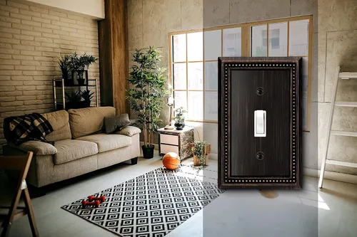 Miniatura 4 de Henne Bery Sunken Pearls Placa de Pared Decorativa de Servicio Pesado Placa de Interruptor Cubierta de Tomacorriente
