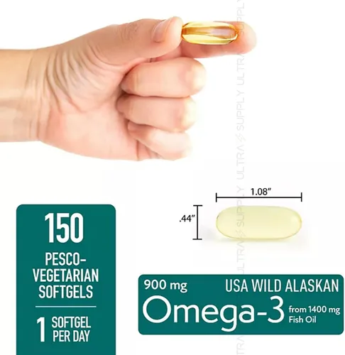 Miniatura 4 de Members Mark Omega 3 - Aceite de pescado (150 unidades) 900 mg - Wild Alaskan, certificado sostenible por MSC, apoya la salud del corazón