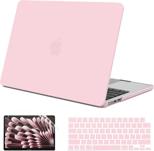 Miniatura 15 de G JGOO Funda protectora de plástico mate compatible con MacBook Air de 15 pulgadas M4 A3241 M3 A3114 M2 A2941, M4, A3241, M2, A2941, versión 2025