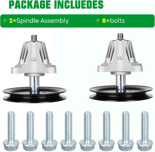Miniatura 5 de Youxmoto 918-04865 Conjunto de husillo 918-04865A 618-04865A apto para Cub Cadet/MTD/Troy-Bilt 46 pulgadas LTX1046 LTX1045 Z-Force S 46 LT2000