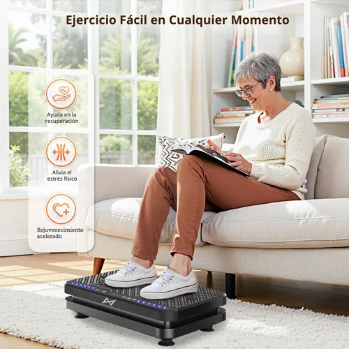 Miniatura 6 de AXV Vibration Plate Fitness Platform Exercise Machine Vibrating Shaking Full Body Shaker Workout Vibrate Stand Shake Board Sport Gym for Weight Loss