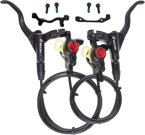BUCKLOS Frenos de disco hidráulicos MTB, bicicleta de montaña delantera izquierda 31.496 in derecha trasera 57.087 in freno hidráulico conjunto