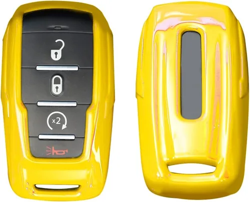 Miniatura 11 de RT-TCZ Funda para Llavero Estuche Cubierta Bolsa Porta Llaves Carcasa de Protección Accesorios para Dodge RAM 2018-2022, Morado