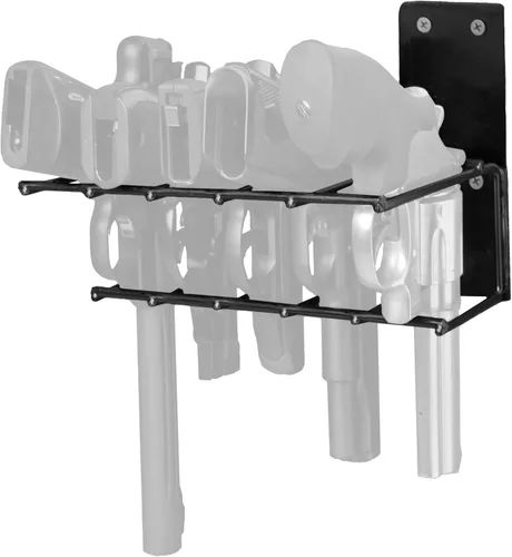 Miniatura 4 de Rack'em Bastidores para armas de montaje en pared, estante seguro para pistolas, ganchos de almacenamiento para armas de fuego para interiores