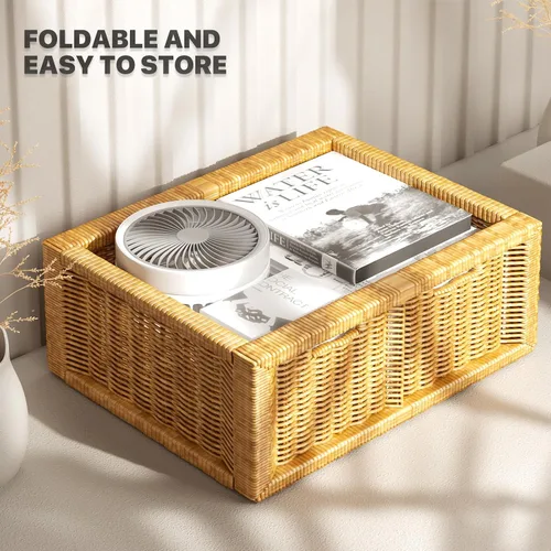Miniatura 10 de mollie Ventilador de escritorio USB recargable pequeño de 8 pulgadas, funciona con pilas, con velocidades para el hogar, oficina, dormitorio, mini