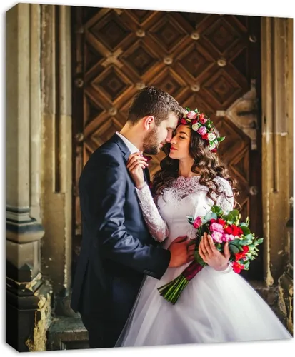 Miniatura 17 de YYYYHPP Impresiones en lienzo con tus fotos, arte de pared personalizado de foto a lienzo, impresión en lienzo para boda, familia, bebé, mascotas