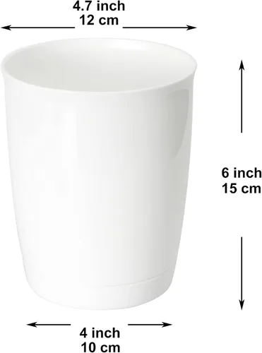 Miniatura 2 de Youngever Paquete de 2 soportes de plástico para utensilios, organizadores de utensilios blancos, utensilios de cocina grandes