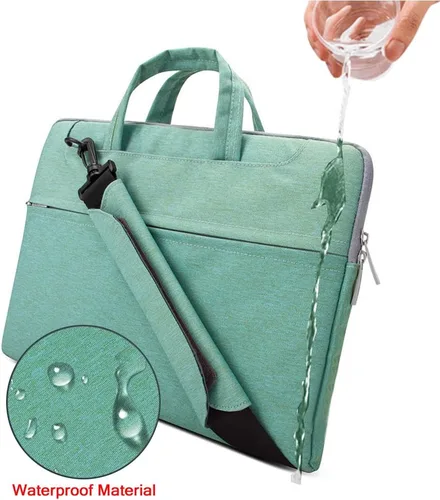 Miniatura 4 de Lacdo Funda para portátil de 15,6 pulgadas, compatible con portátiles de 15,6 pulgadas, color verde