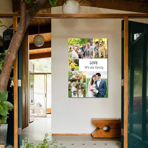 Miniatura 3 de LZIMU Personaliza tus fotos en lienzo, impresiones artísticas personalizadas para pared, fotos familiares, bodas, bebés, mascotas, collage