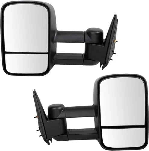 Miniatura 40 de Trail Ridge Juego de espejos de remolque de 2 piezas para el lado del conductor y del pasajero compatible con Ford F-150 FO1320479 FO1321479