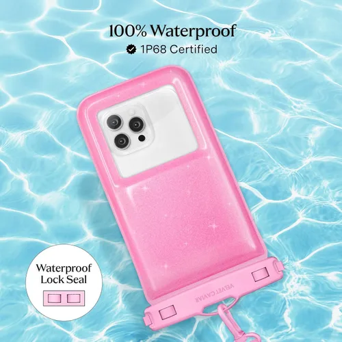 Miniatura 3 de VELVET CAVIAR Funda impermeable para teléfono con cordón, funda flotante IP68 para iPhone y todos los teléfonos, bolsa seca para esnórquel, playa