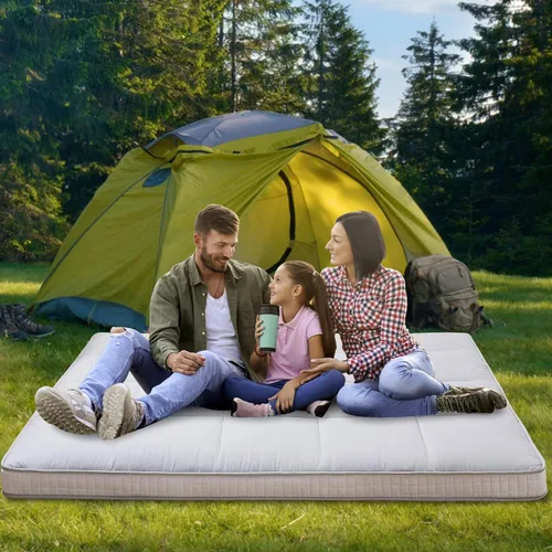 Miniatura 8 de DoCred Colchón de futón japonés de tamaño individual, colchón de futón extra grueso, colchón japonés plegable para adultos, almohadilla de dormir