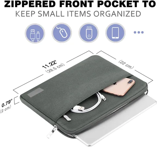 Miniatura 5 de MoKo Funda tipo sobre para tablet de 11 pulgadas, estuche de transporte compatible con iPad Air 5 de 10.9 pulgadas 2022, iPad Pro 11 M2 2022-2018