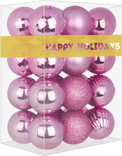 Miniatura 58 de Bolas de Navidad Grandes de 3.2" en Azul Bebé - Adornos para Árbol de Navidad, Bolas Colgantes Inastillables para Cumpleaños, Halloween, Boda