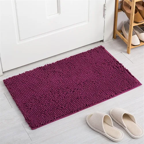 Miniatura 12 de Reyox Tapete de baño de felpilla gruesa, suave, duradero, absorbente de agua, de secado rápido, antideslizante, para cocina, baño, dormitorio, Café