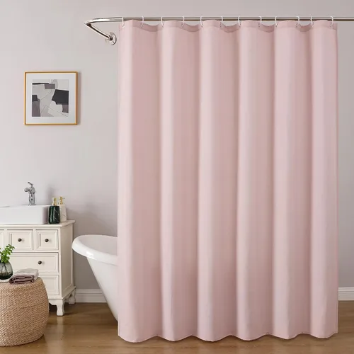 Miniatura 16 de OVZME Zora Cortina de Ducha de Tela para Cabina de 36 x 72 Pulgadas - Cortina de Ducha Pequeña Suave Negra para Baño para Tamaño de Cabina Estrecha