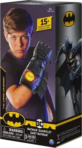 Miniatura 7 de Batman, guantelete interactivo con más de 15 frases y sonidos, disfraz de Halloween para niños, juguetes para niños de 4 años en adelante