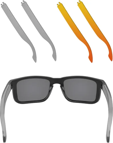 Miniatura 27 de EZReplace 1 par/2 pares de patillas de repuesto para gafas de sol Oakley Holbrook OO9102 OO9244/Holbrook XL OO9417 Negro