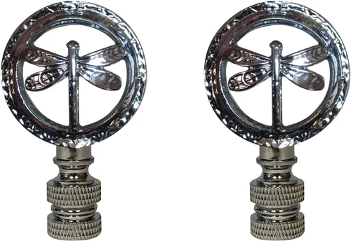 Miniatura 10 de Royal Designs, Inc. Lámpara decorativa de libélula finial, F-5093-CH-1, cromo
