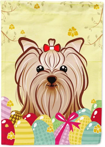 Miniatura 88 de Caroline's Treasures BB1920CHF - Bandera de caza de huevos de Pascua con diseño de bulldog francés, para casa, gran porche, para colgar en la pared