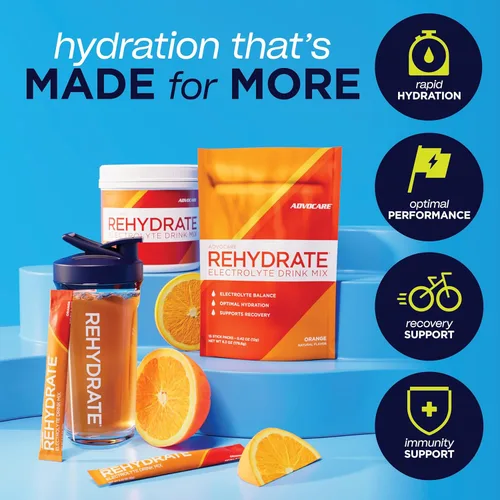 Miniatura 3 de AdvoCare Rehydrate - Mezcla de bebida con electrolitos - Incluye magnesio, sodio, potasio y calcio - antioxidante y fortificado con aminoácidos
