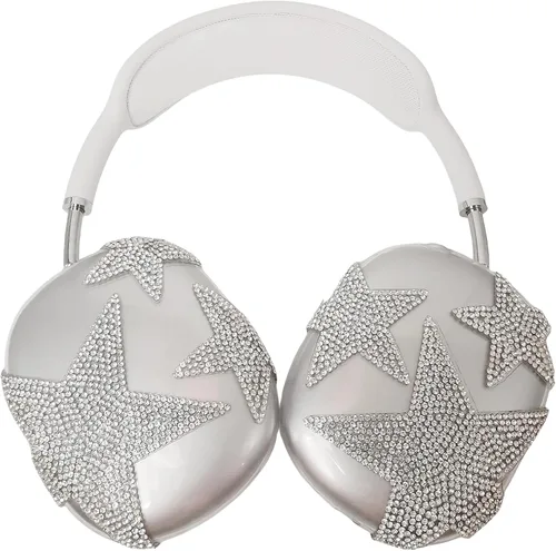 Miniatura 47 de MORWLAT Funda para AirPods Max con Diamantes de Imitación Brillantes Estrellas, Fundas Suaves Bonitas Transparentes y Brillantes para Mujeres