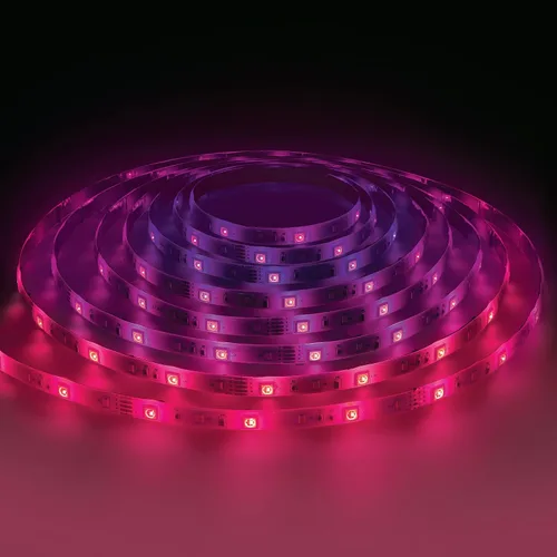Miniatura 5 de Monster - Tira de luz RGB+W reactiva con sonido de 32.8 pies, multicolor inteligente + multicolor, uso en interiores, control de aplicación y voz