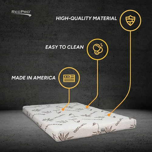 Miniatura 4 de RecPro RV Hide a Bed - Colchón de espuma viscoelástica con infusión de gel con garrapatas de bambú.