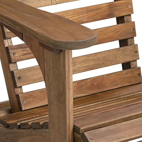Miniatura 9 de Teal Island Designs Kenneth - Juego de 2 sillas Adirondack de madera natural