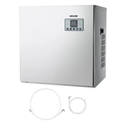 Miniatura 11 de VEVOR Máquina comercial para hacer hielo – Cabezal, máquina de hielo de acero inoxidable de 360 libras/día con autolimpieza, fabricación de hielo