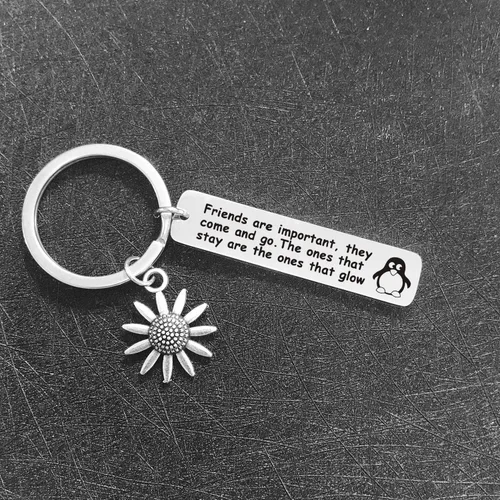 Miniatura 5 de De&ai Llavero de pingüino de joyería de amistad para el mejor amigo