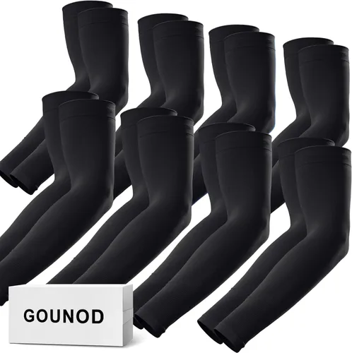 GOUNOD Mangas de compresión para hombres y mujeres, mangas de compresión para cubrir los brazos para hombres que trabajan, mangas solares para 8