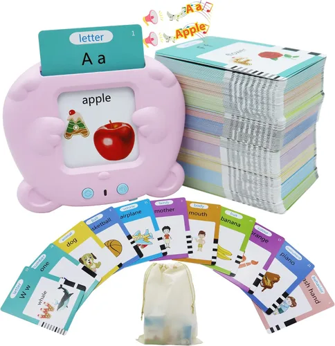 Miniatura 15 de MAYAPHILOS - Tarjetas didácticas del alfabeto con sonido para niños de 3-8 años, 510 palabras, juguete educativo interactivo Montessori, regalos
