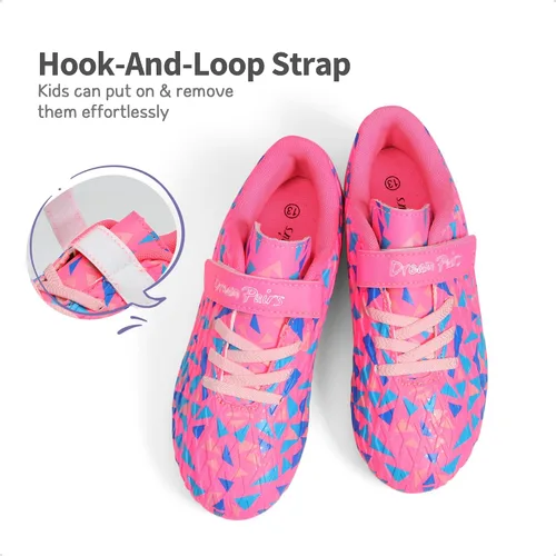 Miniatura 3 de DREAM PAIRS Zapatos de fútbol para niños y niñas, zapatos de fútbol para niños pequeñosniños grandes