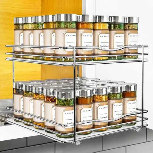Miniatura 21 de LYNK PROFESSIONAL® Élite™ Organizador de especieros extraíble para el interior de armarios de cocina - 6-3/8 pulgadas de ancho - Cajón deslizante