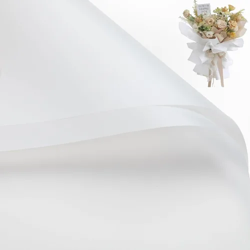 Miniatura 9 de Gloreyan 20 hojas de papel de regalo de flores negras, ramo de floristería para manualidades, ramo de flores frescas, envoltura impermeable, caja