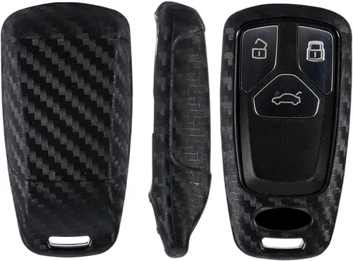 Miniatura 5 de Funda de goma de silicona suave con textura de fibra de carbono para Audi A4 A4L A5 A6 A7 A8 Q5 Q7 R8 RS Q3 RS4 RS5 RS7 S4 S5 S6 S7 S8 SQ5 SQ7 TT