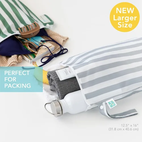 Miniatura 2 de Bumkins - Bolsa húmeda impermeable más grande - Para bebé, viajes, traje de baño, pañales de tela, piezas de bomba, piscina, gimnasio, artículos