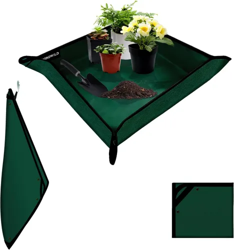 Miniatura 18 de Tapete grande de trasplante de plantas, tapete grueso impermeable para macetas, tapete de jardinería para suculentas, tapete portátil