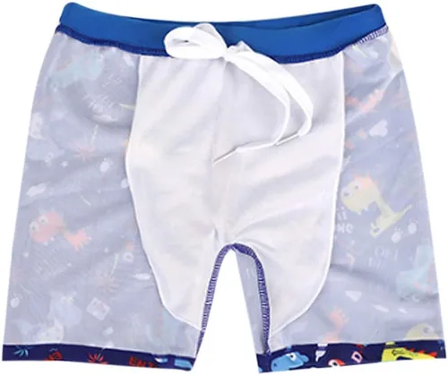 Miniatura 3 de Conjunto de natación para niños pequeños, lindo traje de baño de dinosaurio para niño, traje de baño de manga corta 3t trajes de baño