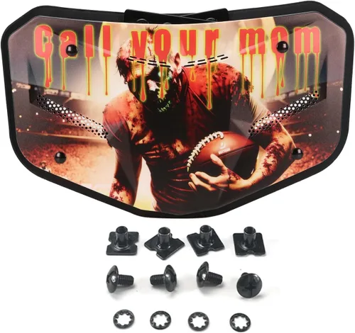 Miniatura 3 de Placa trasera de fútbol, protector trasero para jugadores de fútbol, placas traseras de fútbol con rejillas de ventilación, protección